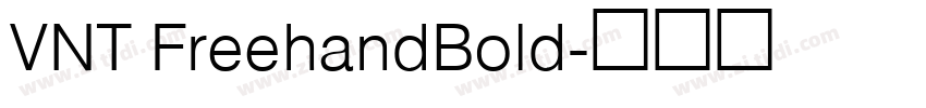 VNT FreehandBold字体转换